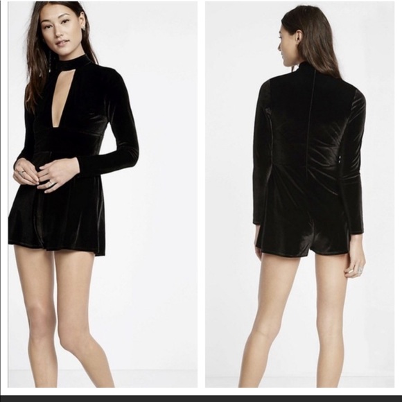 Express sexy black romper M - Picture 2 of 2